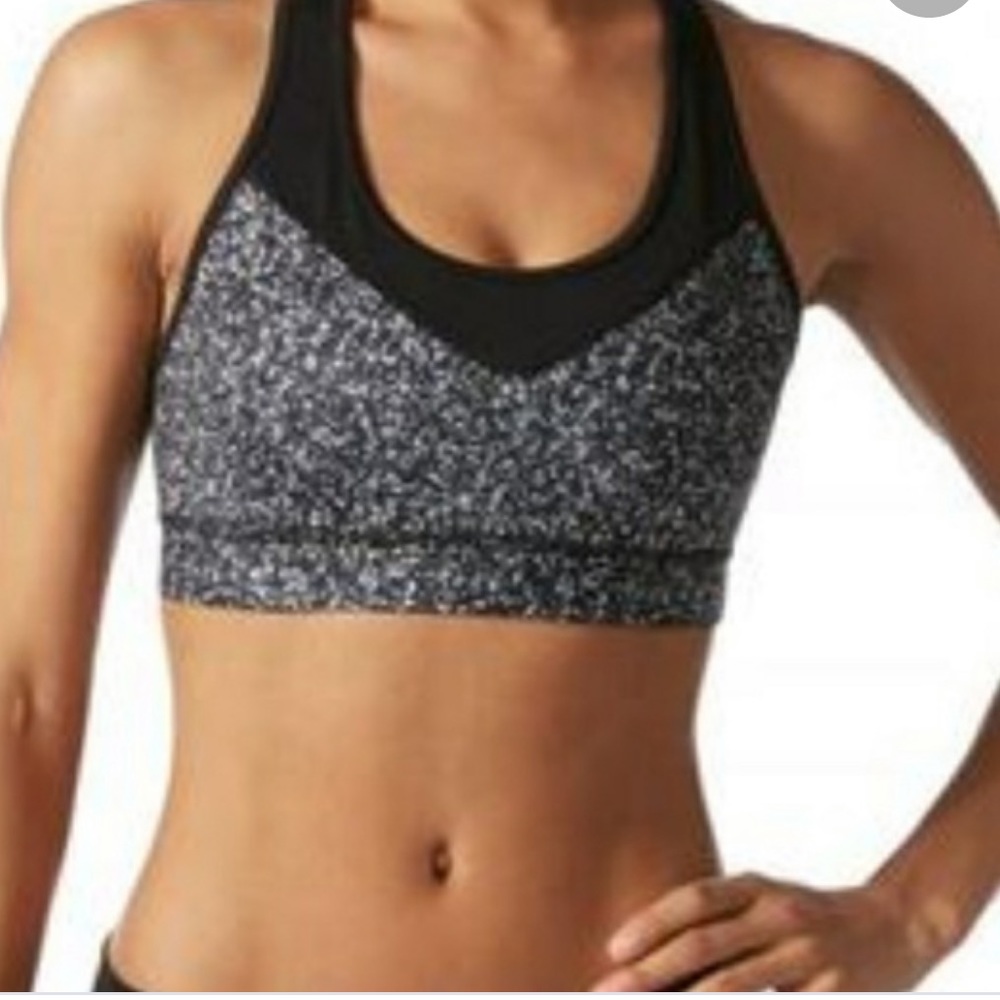 Adidas Micro Camo Print Sports Bra